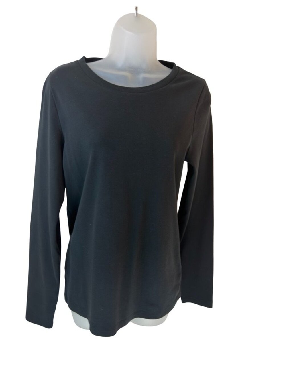 J.Crew Black Crew Neck Perfect Fit Long Sleeve Tee XL